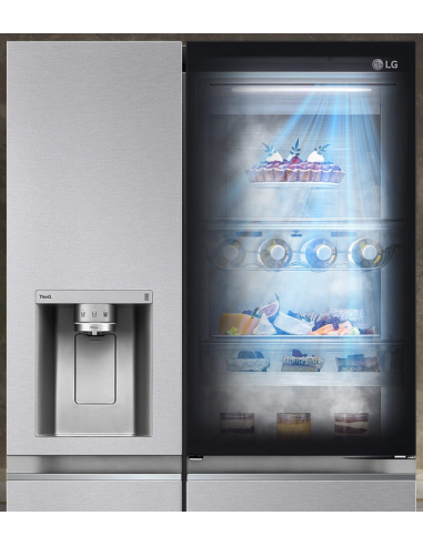 Réfrigérateur frigo américain 2 portes inox 635l mini bar intégré LG Pas  Cher 